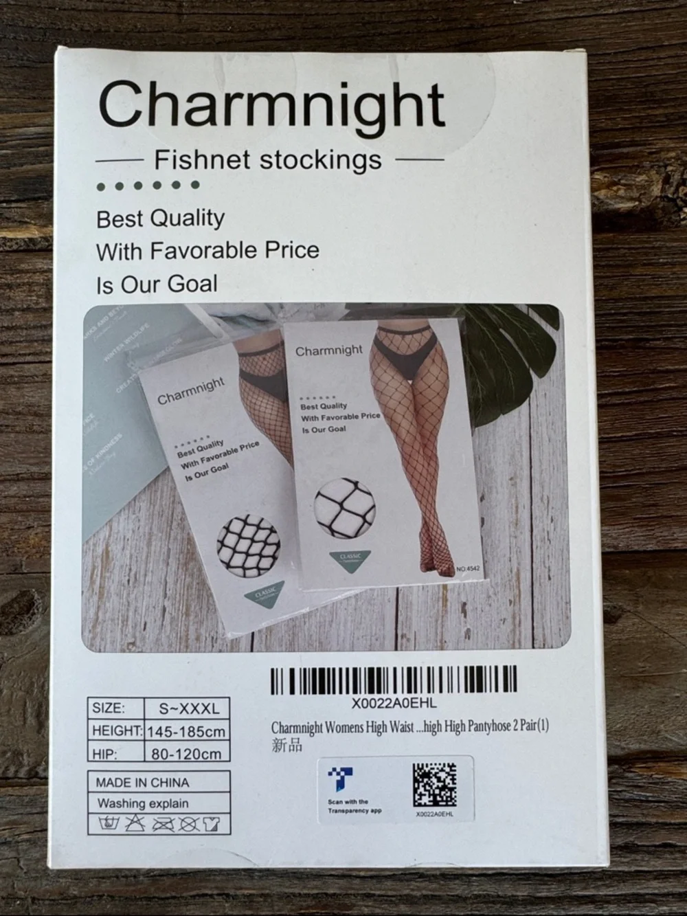 Charmnight fishnet stockings one‎ size fits most NIB